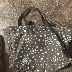 Thirty-One Brown Floral Tote Bag
